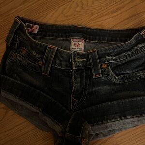 True Religion Low Rise Shorts